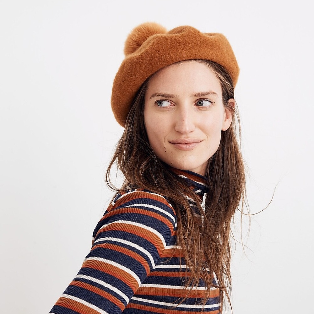 Madewell Pom-Pom Beret